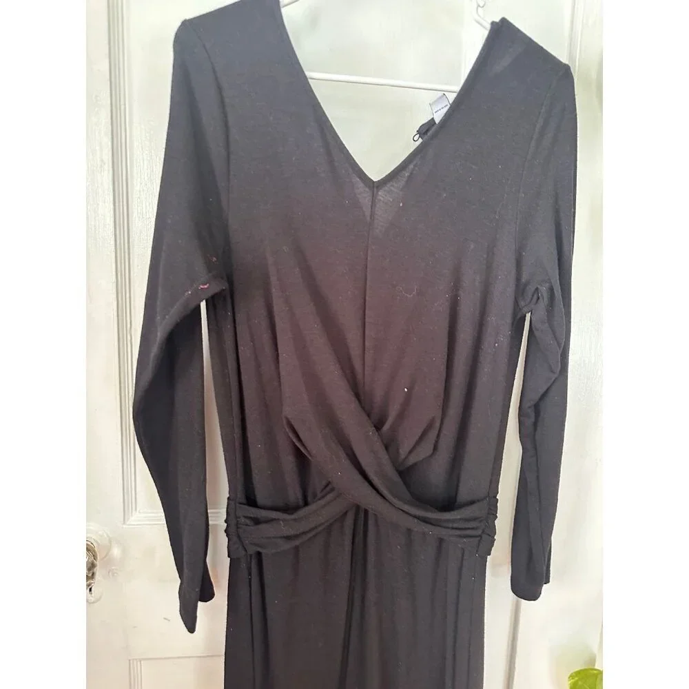 Old Navy women’s size large black criss cross jumpsuit - Picture 3 of 11